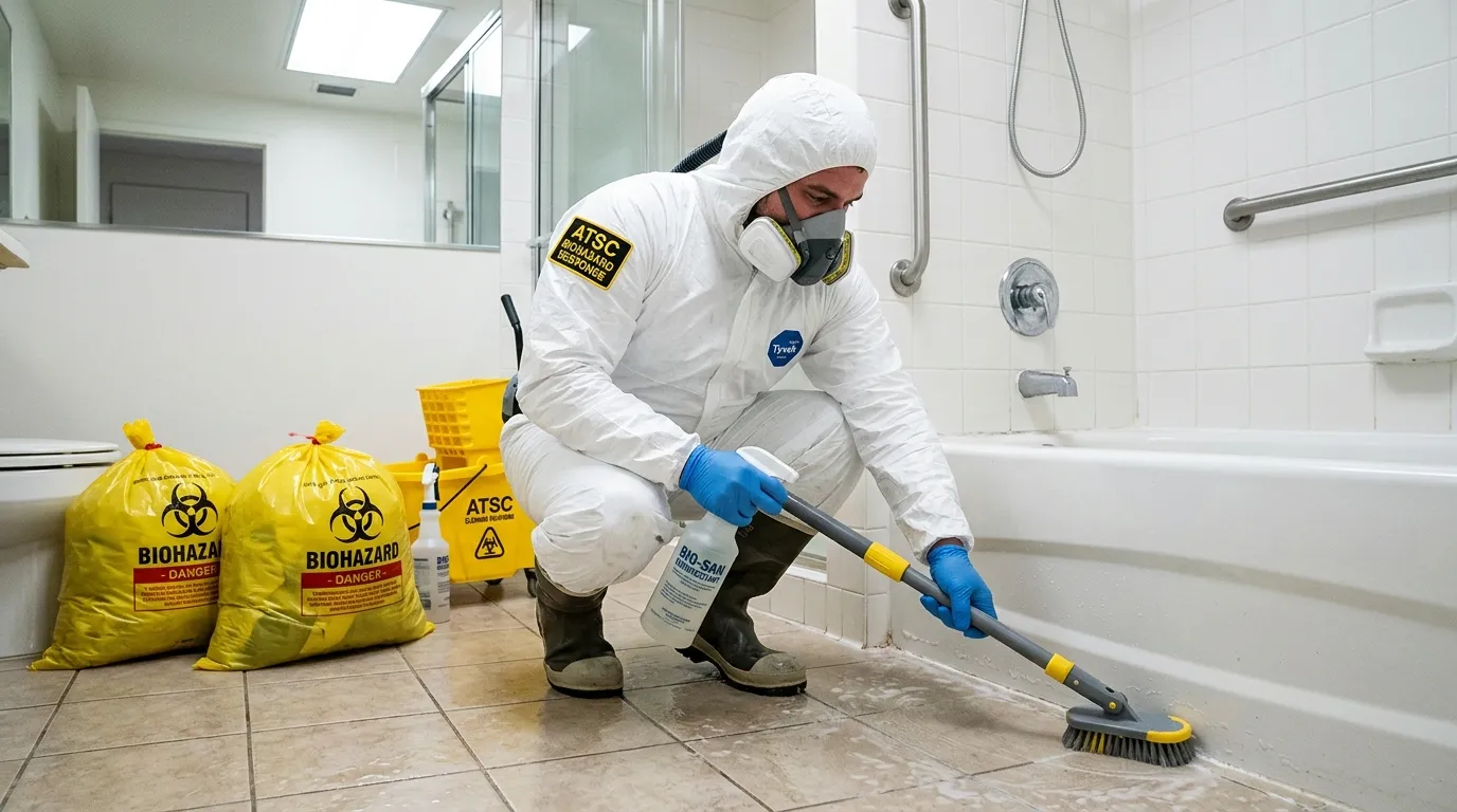 Decontamination equipment deployed for Blood Cleanup in Lewiston